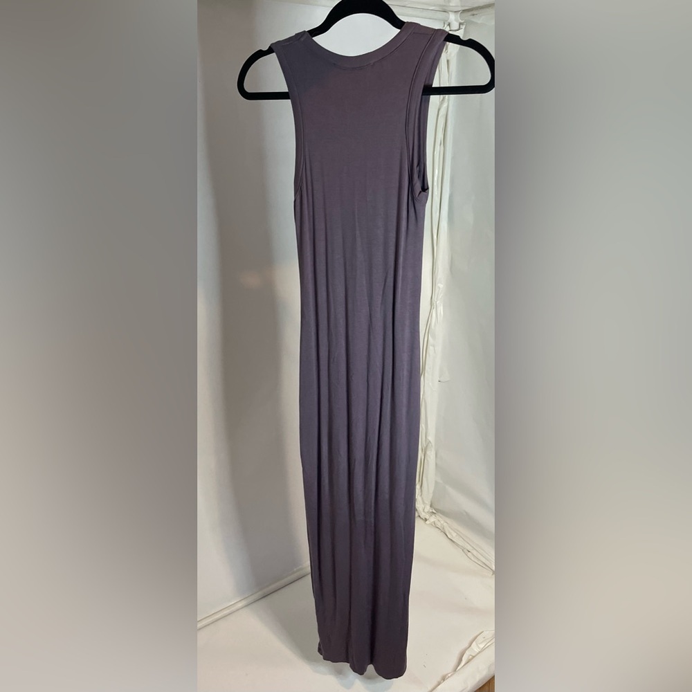 Lulus Purple Tank Dress Pockets Maxi Womens Size